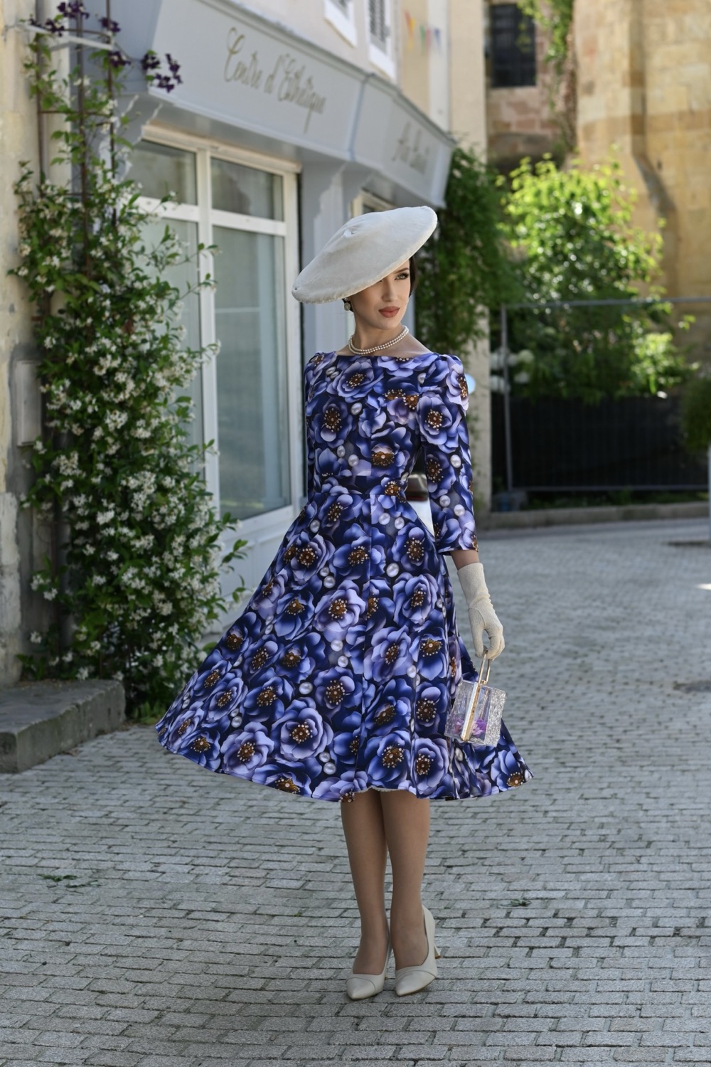 Erin Floral Swing Dress In Extended Sizing